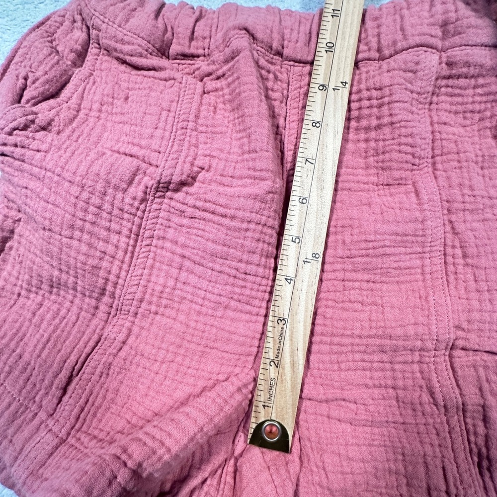 Madewell‎ Double Gauze Pull-On Shorts Womens XXS Pink Summer Casual - Picture 9 of 9